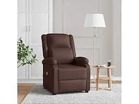 Massagestoel bruin kunstleer - afbeelding 1 van  9