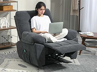 Massagestoel, elektrische relaxstoel met vibratieverwarming - afbeelding 1 van  6