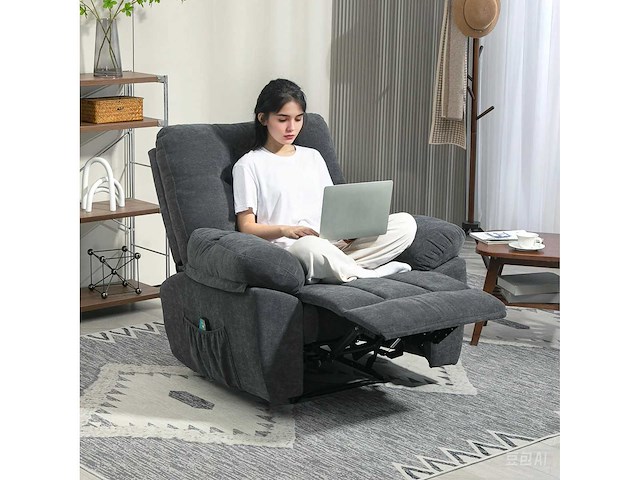 Massagestoel, elektrische relaxstoel met vibratieverwarming - afbeelding 2 van  6