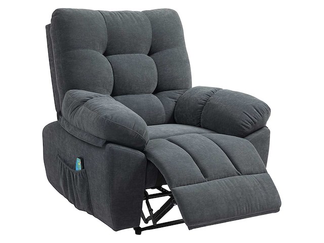 Massagestoel, elektrische relaxstoel met vibratieverwarming - afbeelding 3 van  6