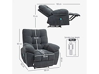 Massagestoel, elektrische relaxstoel met vibratieverwarming - afbeelding 4 van  6