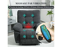 Massagestoel, elektrische relaxstoel met vibratieverwarming - afbeelding 5 van  6