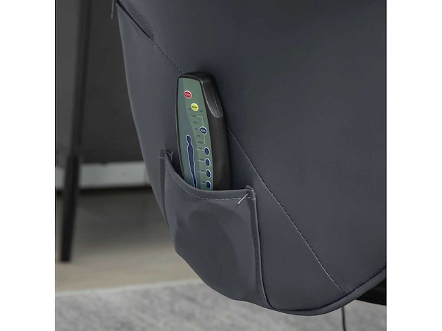 Massagestoel met voetensteun, ergonomische stoel met 10 vibratiepunten - afbeelding 6 van  6