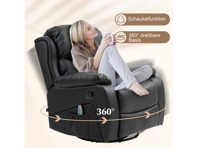 Massagestoel, verwarmde en verstelbare functie - afbeelding 7 van  7