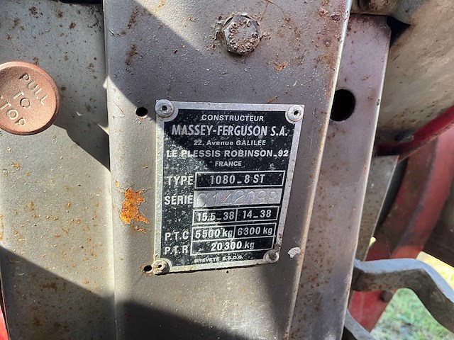 Massey ferguson 1080 vintage tractor - afbeelding 10 van  37