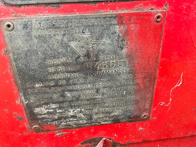 Massey ferguson 20 balenpers - afbeelding 8 van  17