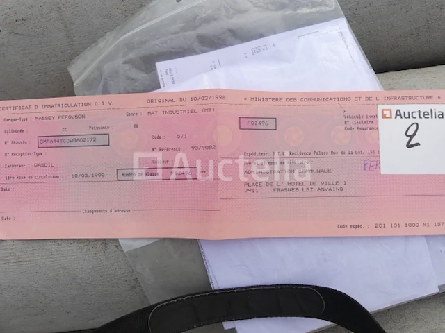 Massey ferguson 3650 4wd landbouwtractor (vin: smfa44tcow8602172) - afbeelding 9 van  17