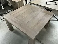 Massief eiken eetkamertafel 140x140 - afbeelding 4 van  4