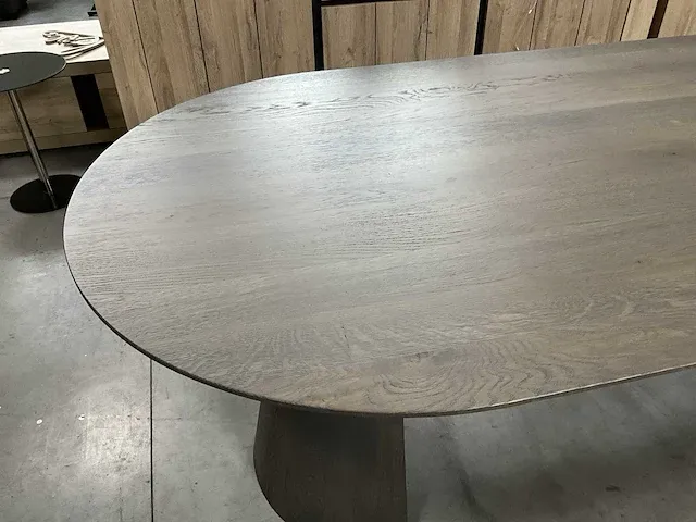 Massief eiken eetkamertafel - afbeelding 6 van  7