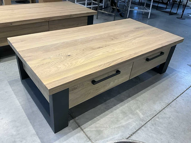 Massief eiken salontafel - afbeelding 3 van  4