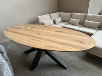 Massief eiken tafel met spider poot - afbeelding 1 van  1