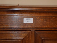 Massief eiken tv kast met 4 deuren ca. 1,40 m hoog en 1 m breed - afbeelding 3 van  6