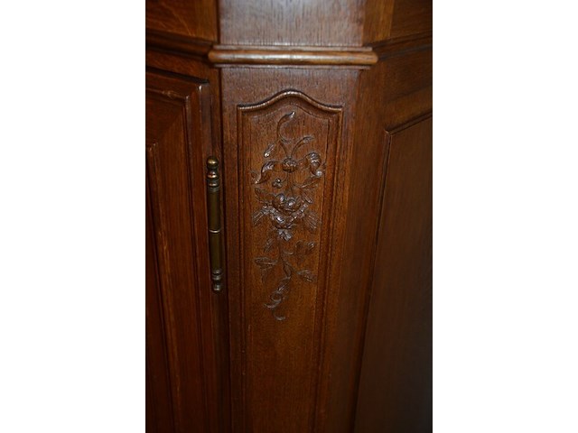 Massief eiken tv kast met 4 deuren ca. 1,40 m hoog en 1 m breed - afbeelding 5 van  6