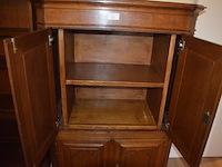 Massief eiken tv kast met 4 deuren ca. 1,40 m hoog en 1 m breed - afbeelding 6 van  6