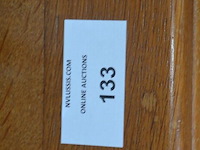 Massief eiken uitschuifbare tafel ca. 2 x 0,80m, 6 massief eiken stoelen, oosters tapijt ca. 3,50 x 2,50m - afbeelding 6 van  13