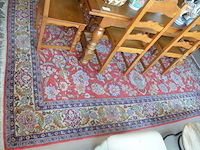 Massief eiken uitschuifbare tafel ca. 2 x 0,80m, 6 massief eiken stoelen, oosters tapijt ca. 3,50 x 2,50m - afbeelding 7 van  13