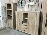 Massief eiken wandkast set - afbeelding 3 van  5