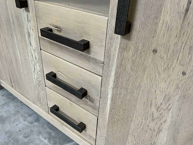 Massief eiken wandkast set - afbeelding 5 van  5