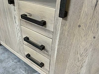 Massief eiken wandkast set - afbeelding 5 van  5
