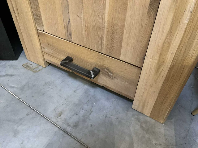 Massief eiken wandkast - afbeelding 3 van  6