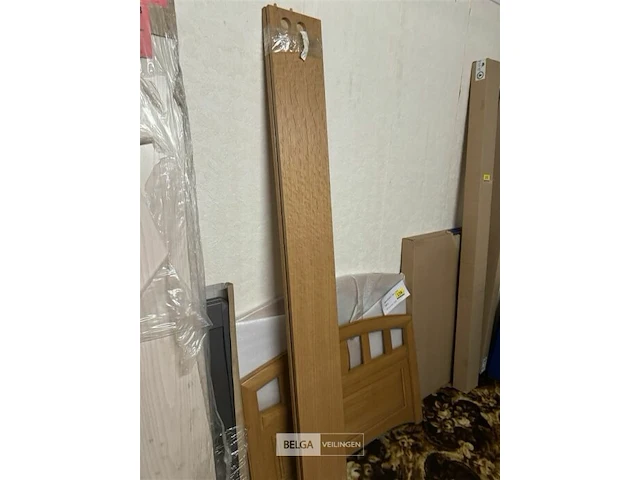 Massief houten bed l200xb90 cm zonder lattenbodem - afbeelding 4 van  4