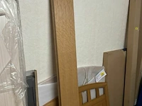 Massief houten bed l200xb90 cm zonder lattenbodem - afbeelding 4 van  4