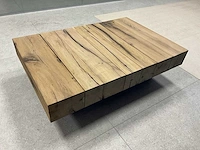 Massief houten design salontafel - afbeelding 1 van  7
