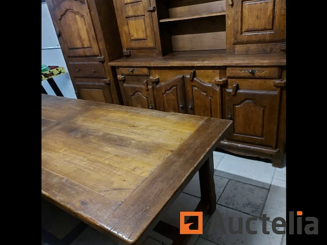 Massief houten eetkamer inclusief, nieuwstaat - afbeelding 7 van  10