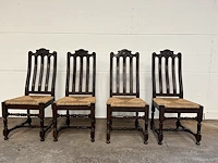 Massief houten tafel met 4 stoelen - afbeelding 3 van  8