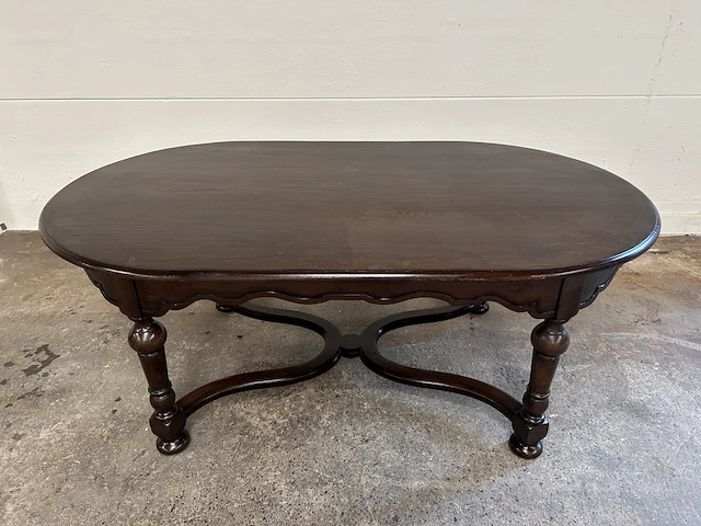 Massief houten tafel met 4 stoelen - afbeelding 6 van  8
