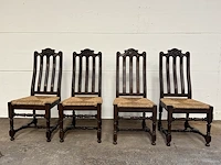 Massief houten tafel met 4 stoelen - afbeelding 7 van  8