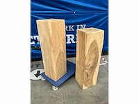 Massief houten zuilen (2x) - afbeelding 4 van  5
