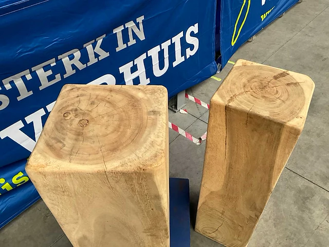 Massief houten zuilen (2x) - afbeelding 5 van  5