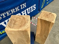 Massief houten zuilen (2x) - afbeelding 5 van  5