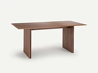 Massief notenhouten en gefineerde tafel l220 cm - afbeelding 1 van  7