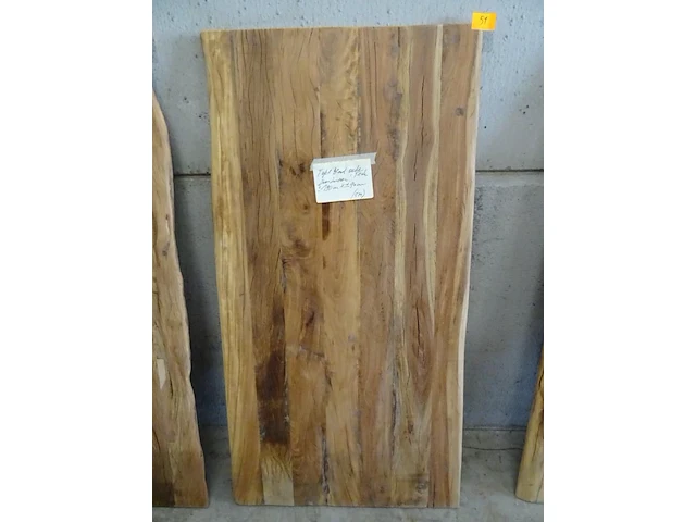 Massief teak tafelblad - afbeelding 1 van  1
