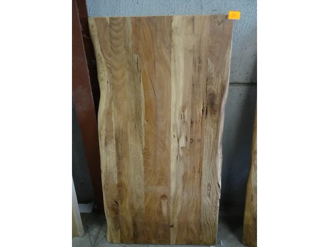 Massief teak tafelblad - afbeelding 1 van  1