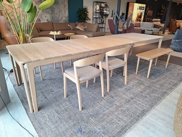 Massieve eiken tafel - afbeelding 1 van  5