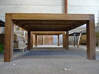 Massieve teak tafel - afbeelding 2 van  6