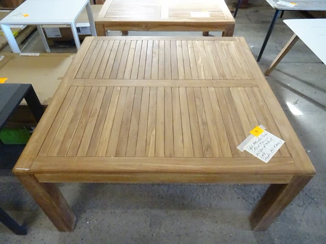 Massieve teak tafel - afbeelding 3 van  6