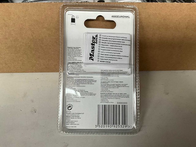 Master lock hangslot 30 mm met 3-cijfer combinatie (60x) - afbeelding 3 van  3