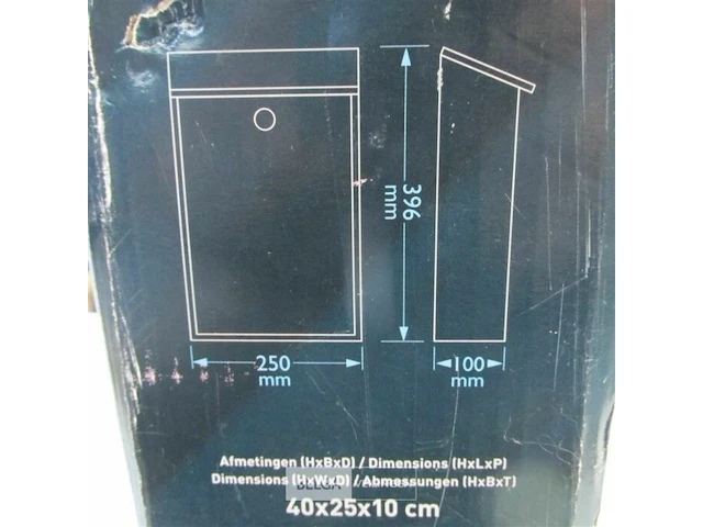 Mat antraciet brievenbus - afbeelding 3 van  4