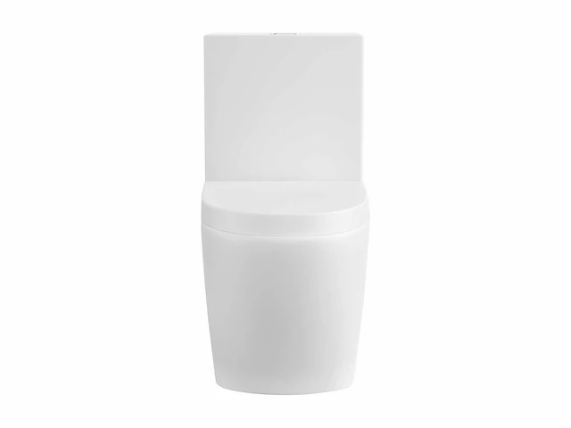 Mat wit keramisch aanrechttoilet - horizontale afvoer - afbeelding 2 van  8