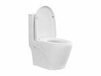 Mat wit keramisch aanrechttoilet - horizontale afvoer - afbeelding 4 van  8