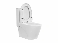 Mat wit keramisch aanrechttoilet - horizontale afvoer - afbeelding 5 van  8