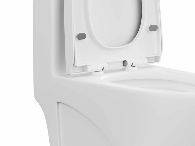 Mat wit keramisch aanrechttoilet - horizontale afvoer - afbeelding 6 van  8