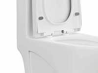 Mat wit keramisch aanrechttoilet - horizontale afvoer - afbeelding 6 van  8