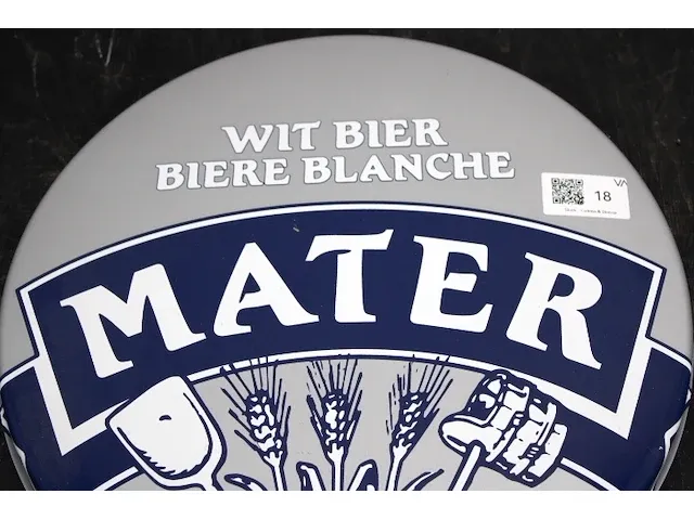 Mater witbier reclame blik - afbeelding 2 van  2