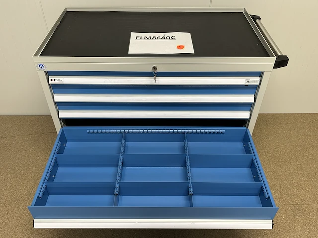 Materiaalkar met 5lades 102x58x86cm - afbeelding 4 van  8