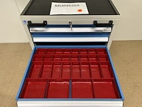 Materiaalkar met 5lades 72x58x86cm - afbeelding 5 van  7